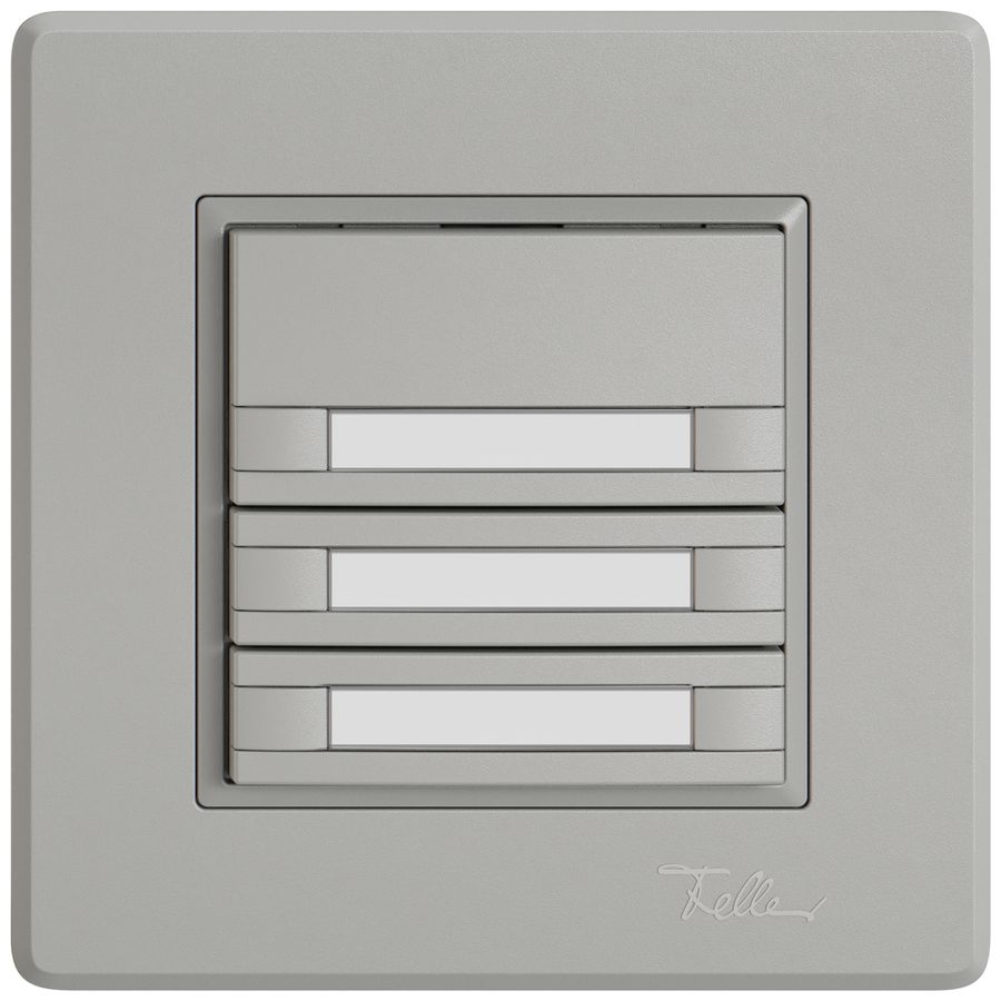 Pulsante KNX RGB INC EDIZIO.liv SNAPFIX® sensore temp.s.LED targ.6× com.1T grc