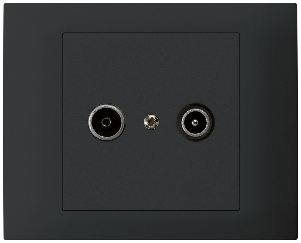 Prise de passage INC kallysto TV-R 23dB noir