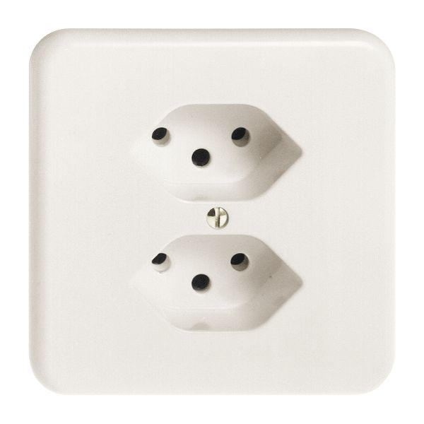 UP-Steckdose FH 2×T13 weiss