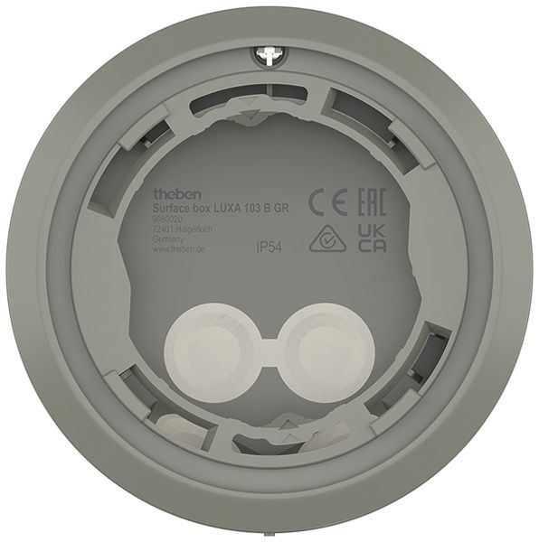 Cadre AP Theben Surface box LUXA 103 B pour détecteur de présence LUXA 103 gris