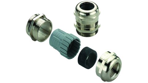 Messing mit Gegenmutter und Zugentlastung