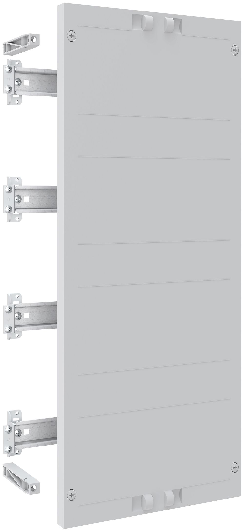 Kit modulaire SE Prisma XS, p.appareils commande 1 part, 4 rangées 250×600mm