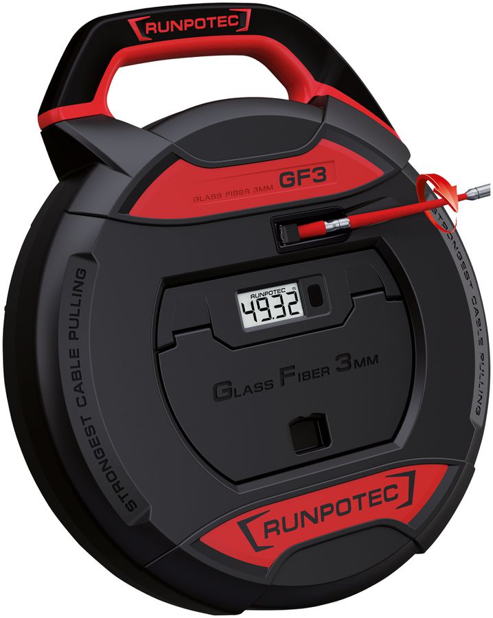 Kabel-Einziehgerät RUNPOTEC GF3 30m mit Meterzähler max.130kg