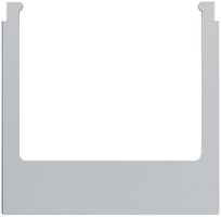 Designrahmen Audio Hager elcom.touch/elcom.fon eckig Aluminium nature