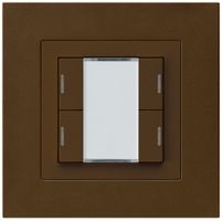 UP-Taster kallysto.pro KNX 4×RGB LED s/e-link braun