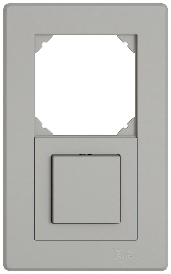 UP-Kombination EDIZIO.liv SNAPFIX® 2×1 156×96mm leer+Schema 3/1L hellgrau