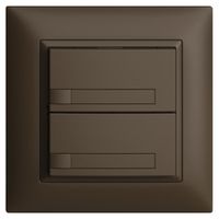 Poussoir KNX RGB ENC EDUE FMI, 250mW, s.LED, a.papier, 2×poussoir,1×touche, cof