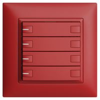 Pulsante KNX RGB INC EDUE FMI, 250mW, c.LED RGB, 4×pulsante, C.2×T., ber