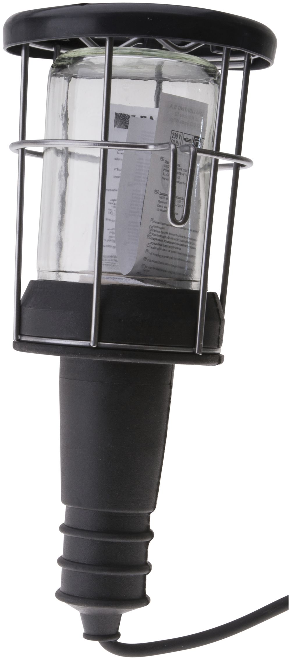 Balladeuse E27 60W câble Td 5m noir