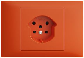 EB-Steckdose EDIZIOdue BKE T15 orange