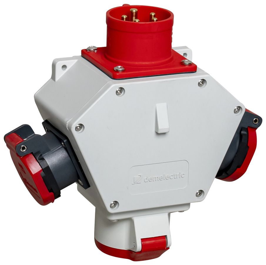 Deviatore incrociato DEM DB34232 2×T25 1×16A spina 16A