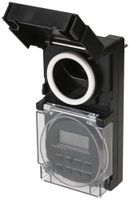 Steckdosenschaltuhr MH digital 24h 1×Typ 13 10A 230V IP55 schwarz