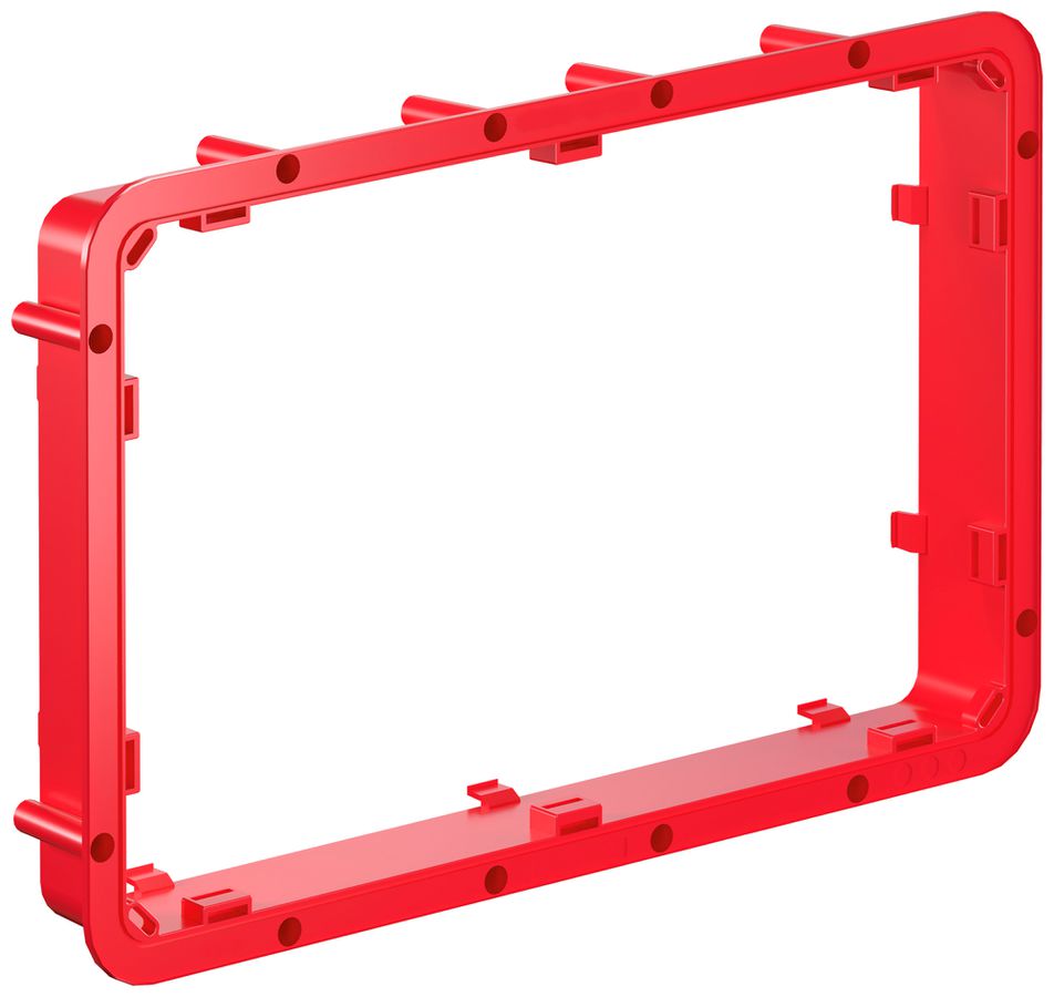 Telaio di rialzo Morach-Technik 50mm per scatola da cassaforma 400×260mm rosso