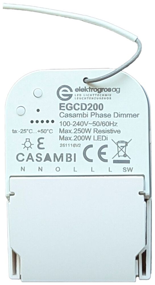 Controllo dell'illuminazione Elektrogros CASAMBI IP20 IN:100…240V OUT:230V REG