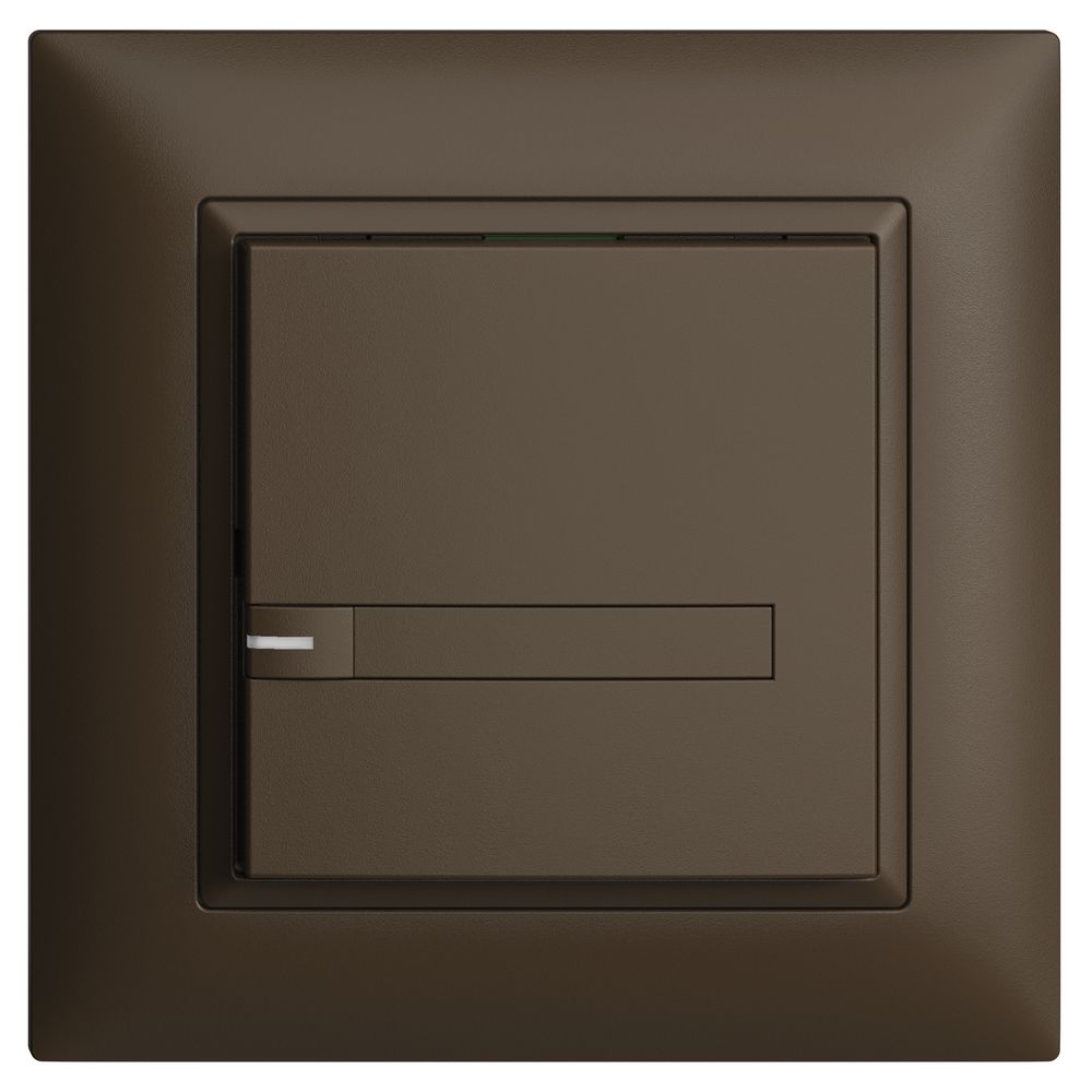 UP-KNX-Taster RGB EDUE FMI, 250mW, m.RGB-LED, m.Papier, 1×Taste, 1×Tastenb., cof