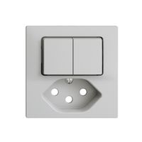 Frontset EDIZIOdue hellgrau 60×60mm T13