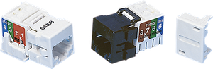 Anschl-Modul KAT.5 1xRJ45 ws