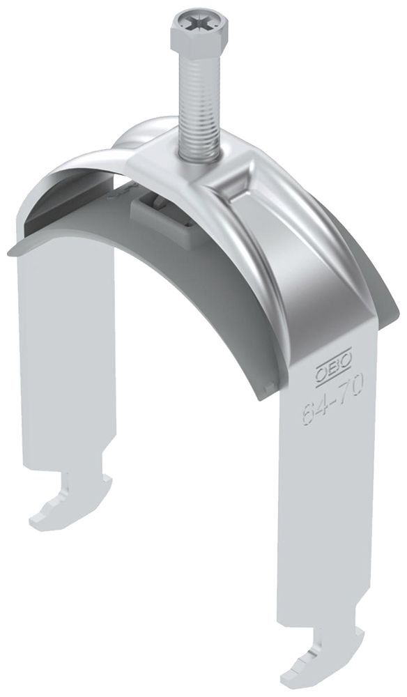 Fixation rapide BET 2056 pied à H matière synthétique 64…70mm 1×câble aluminium