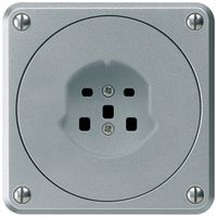 Presa INC robusto tipo 25 alluminio senza copercchio