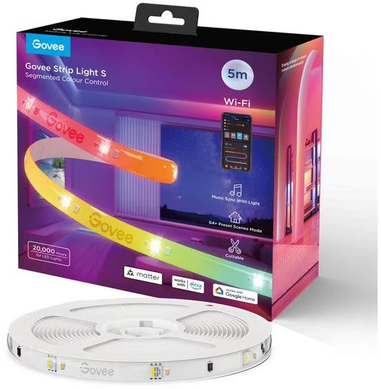 Govee LED Stripe Light S, 5m,  RGBIC, Matter