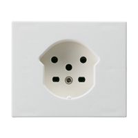 FLF-Steckdose HA Typ 15 mit Steckklemmen mit Rastfeder weiss