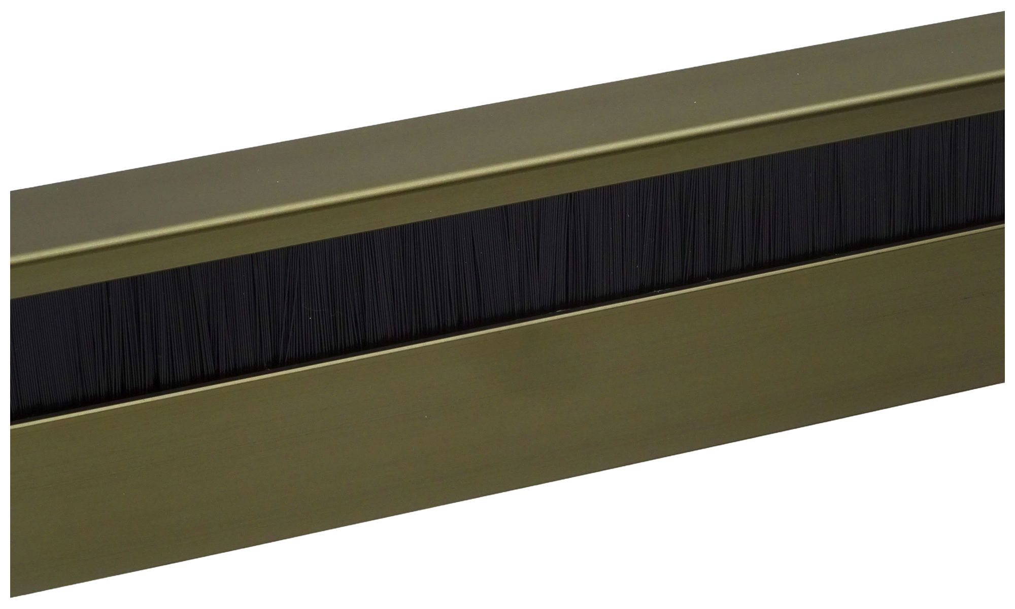 Plinthe ELBRO 2400×60×20mm brun doré brosse noire