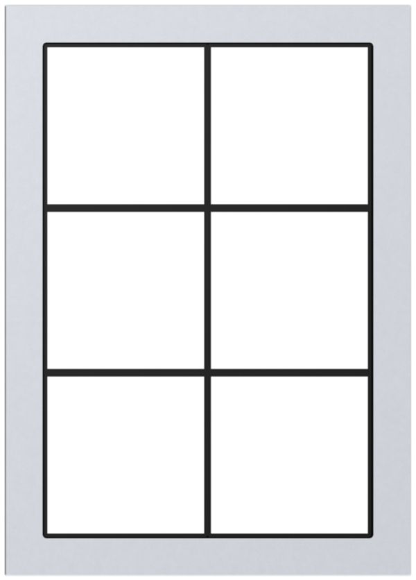 Abdeckrahmen SIDUS 2×3/3×2 alu