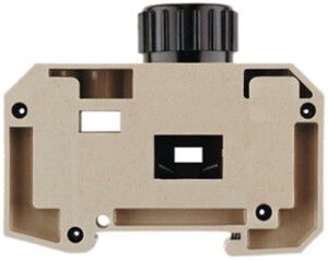 Borne fusible Weidmüller SAKS connexion à vis 16mm² 63A E18 TS35 beige
