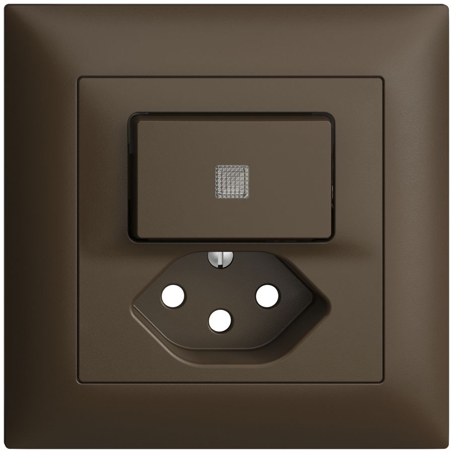 Kit frontale INC EDIZIOdue coffee 88×88mm T13 con lente