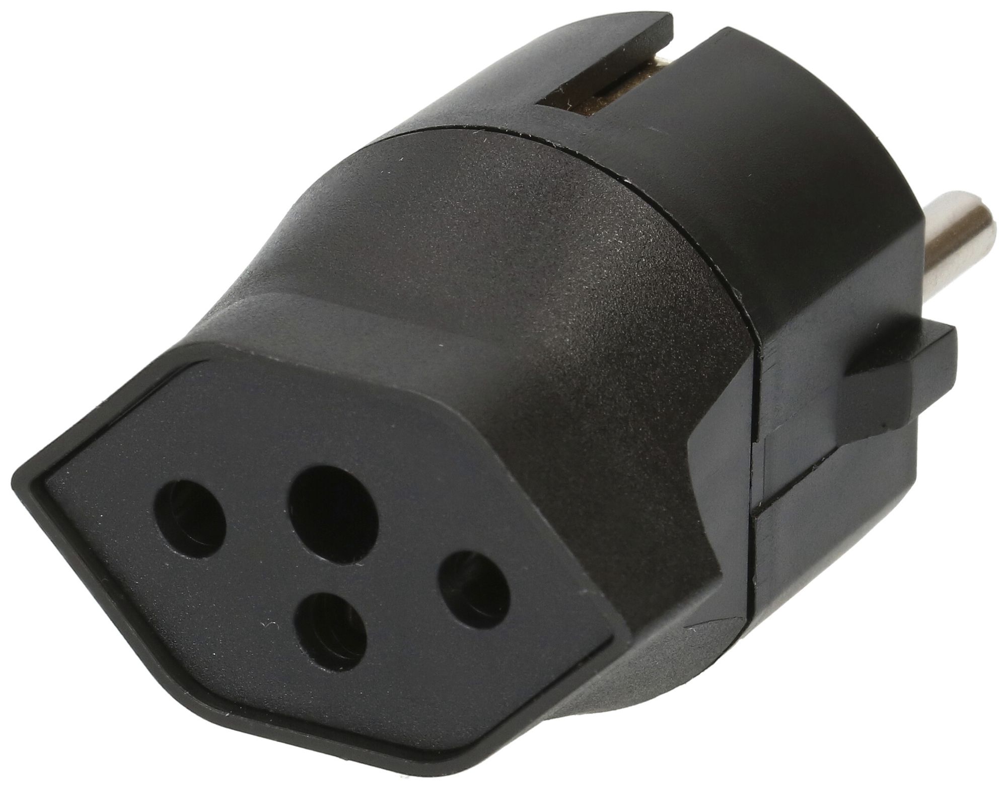 Adattatore fisso MAX HAURI Shuko/T13 3L 250V 10A 2300W nero