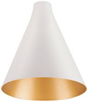 Abat-jour SLV LALU CONE acier Ø152×170mm blanc or à teinte unie