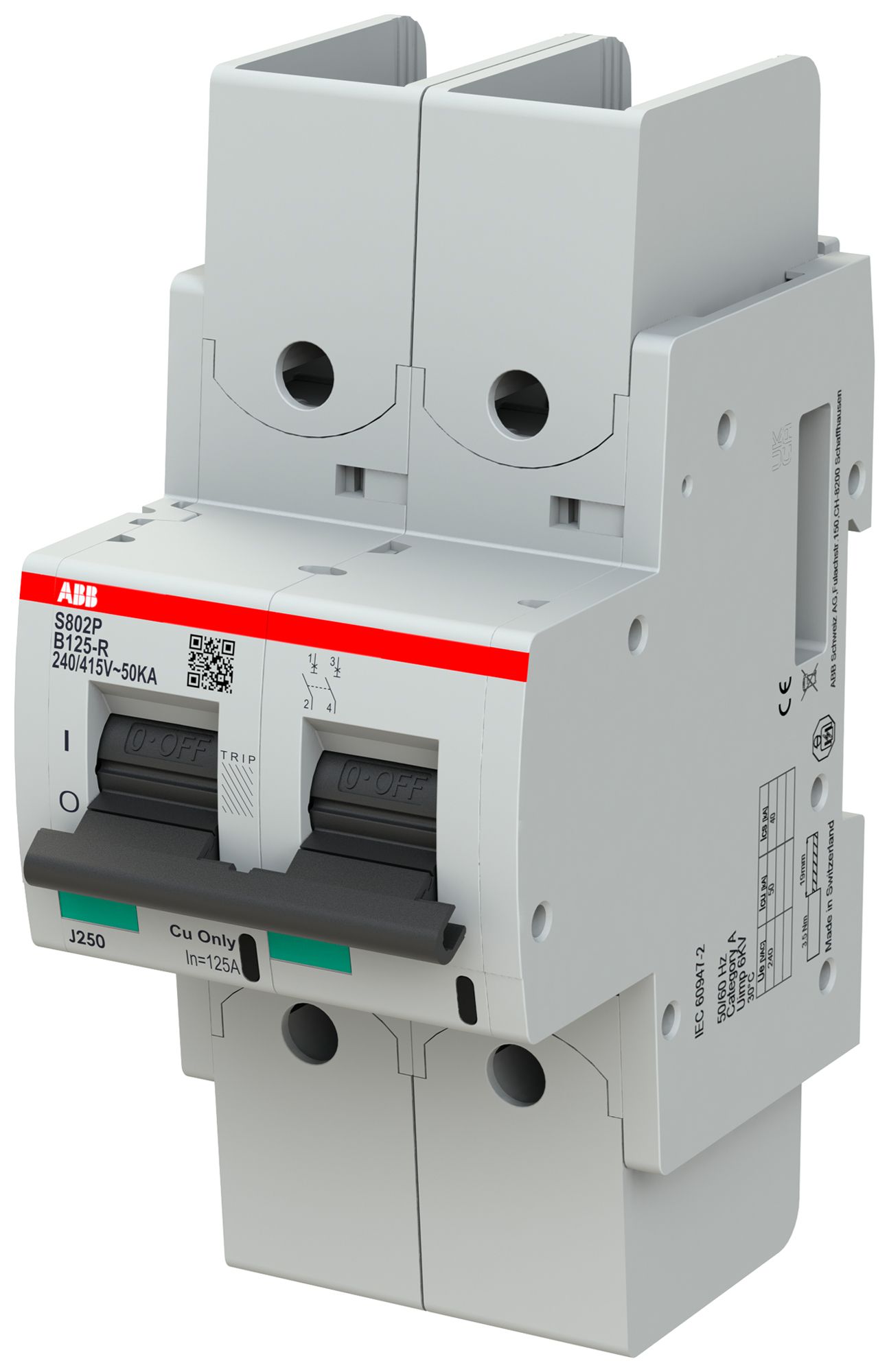 Disgiuntore ABB S802P-B125-R 2P 400V B-125A 50kA 3.5UM