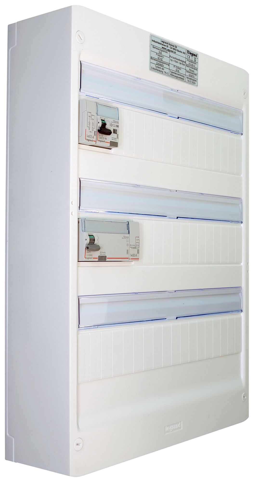 Petit tableau de distribution AP Legrand 3-rangées 54 UM blanc