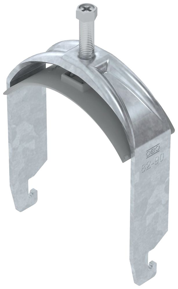 Fixation rapide BET 2056 pied à U mat.synthétique 82…90mm 1×câble acier Zn-ch-im