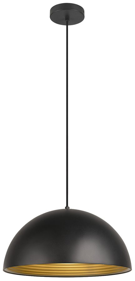 Pendelleuchte SLV FORCHINI M 40 E27 1×40W DIM Ø400mm schwarz/gold