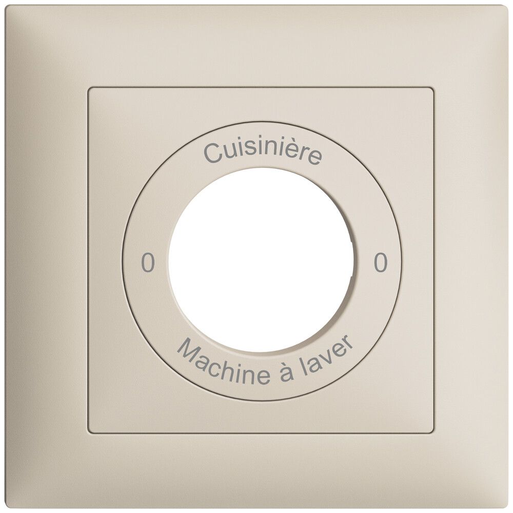 Frontset 0-Cuisinière-0-Machin à laver EDIZIOdue 88×88mm crema