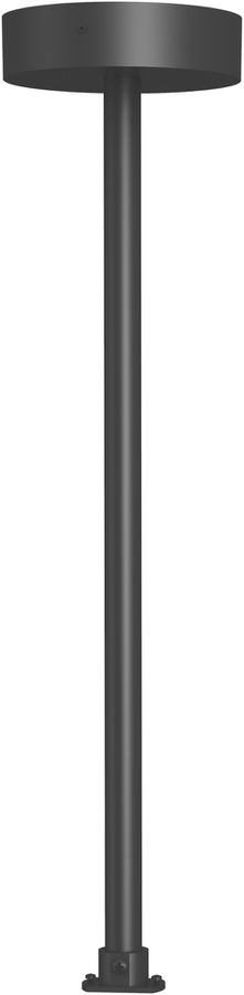 Sospensione a tubo Sir Heian Ulysse 475mm con rosone Ø128×33mm e cavo, nero