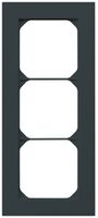 UP-Abdeckrahmen kallysto.pro 3×1 schwarz 94×214mm