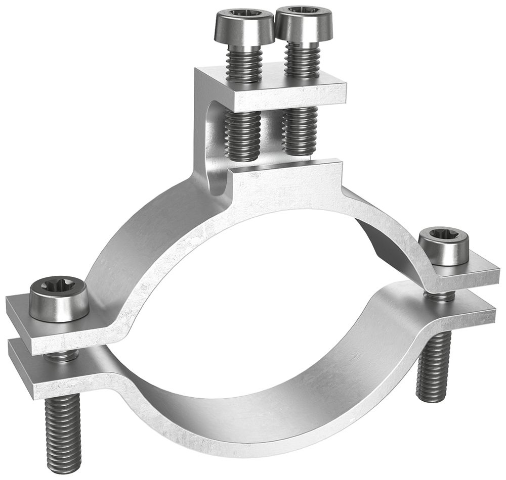 Erdleitungsbride AGRO 1 1/2…2" (47.9…59.6mm), 1×4…50mm²/Ø8mm