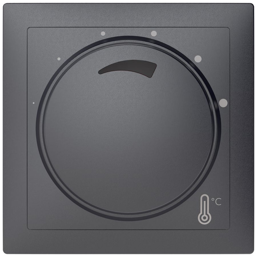 AP-Raumthermostat ABB SIDUS heizen/kühlen NO 230VAC/10A 5…30°C an