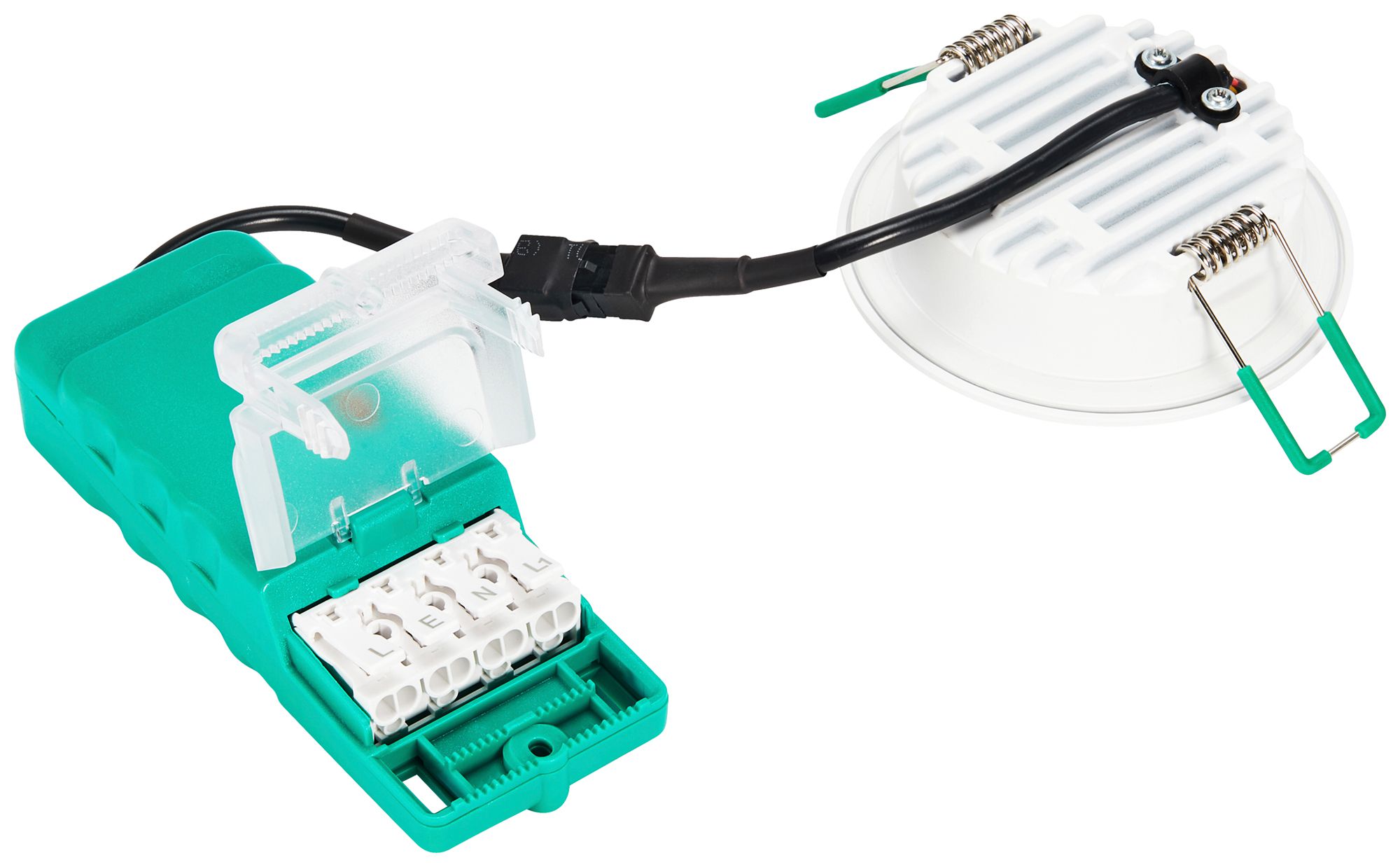 EB-LED-Spot Sylvania START PIR 1×10W 1050lm 827/830/840 IP65 50° Ø86mm weiss