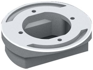 Adattatore Rittal CP 6212.500 per CP120 VESA 75/100 alluminio