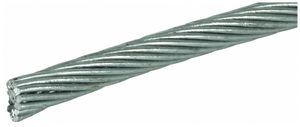 Stahlseil flexibel DEHN/elvatec 11.5mm (19×2.3mm) Ring à 20m Zinn galvanisiert