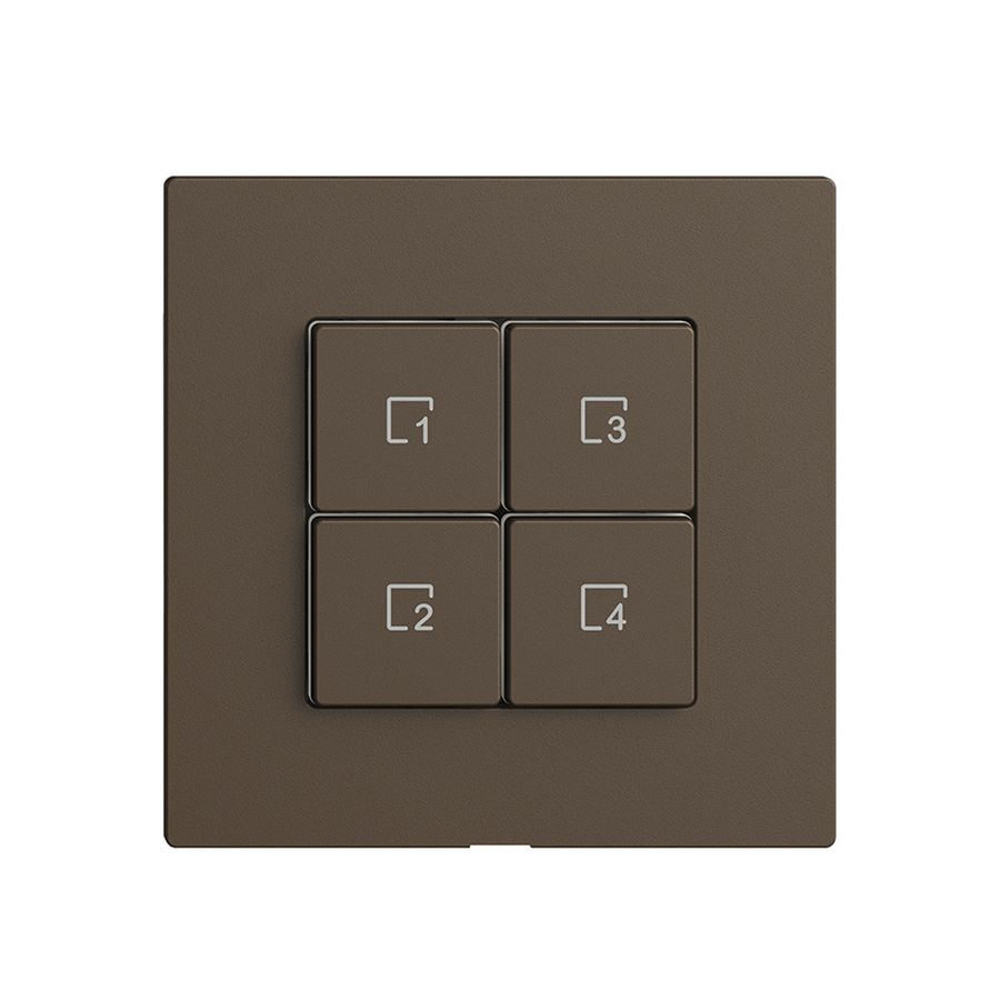 Comando per pulsante scena 4 scene/4T Edue Wiser coffee