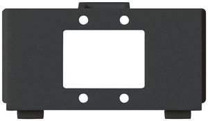 Modulo multimedia M3 FO vuoto per 2 SC kallysto nero