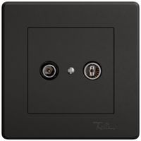 UP-Antennendose TV-R EDIZIO.liv SNAPFIX® Durchgangsdose 15dB sz