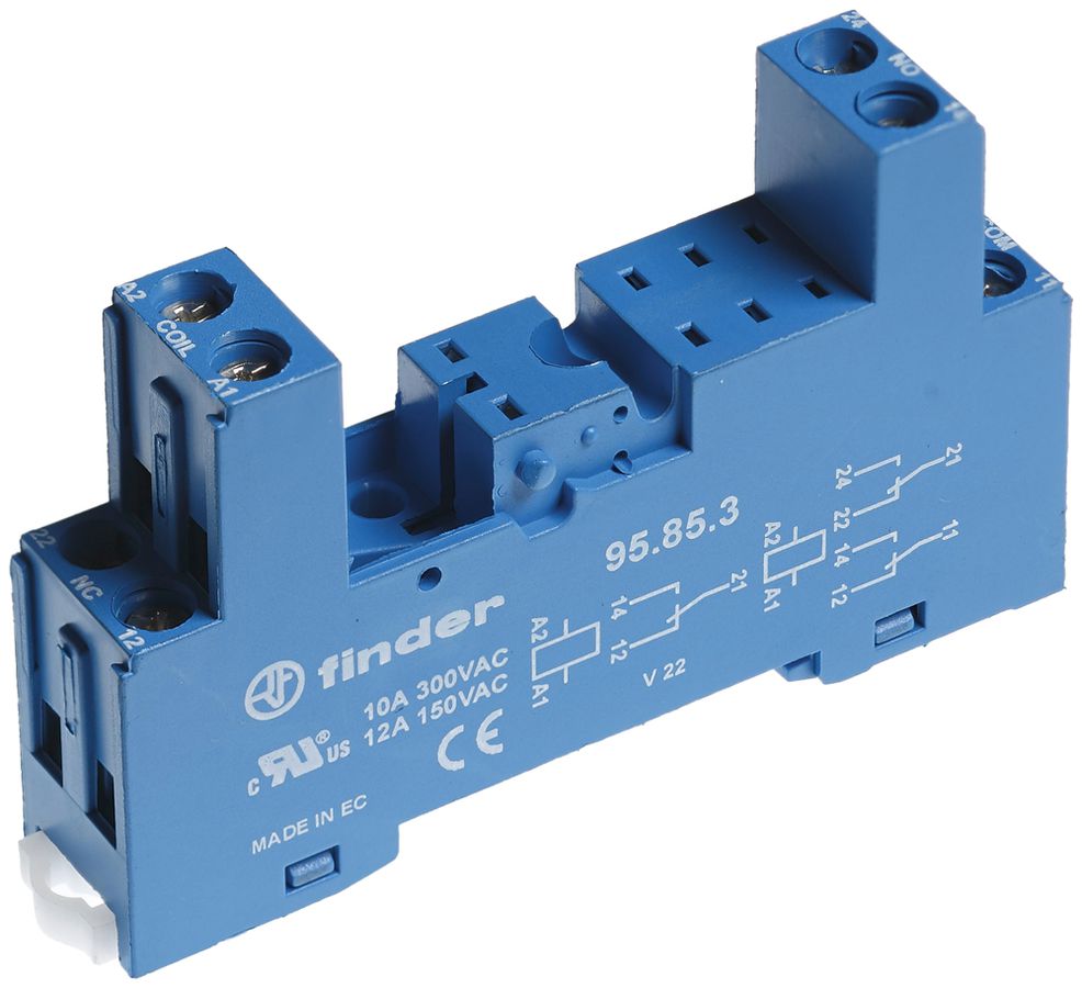 Relaissockel FINDER 95.85.3SPA Hutschiene TH35 Schraubanschluss 8P