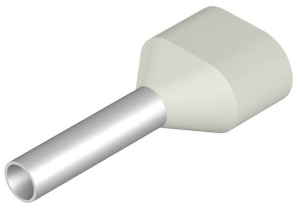 Capocorda doppio Weidmüller H isolato 2×0.75mm² 8mm bianco borsa multipla