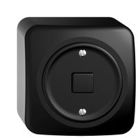 AP-Taster KNX STANDARDdue 1×mit LED RGB, mit Temperaturfühler, schwarz