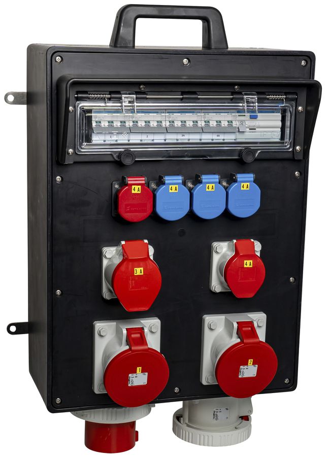 Stromverteiler DEM DB39262 125A 4×LS 1×FI 3×T23 4×T25 1×16A/32A/125A 2×63A